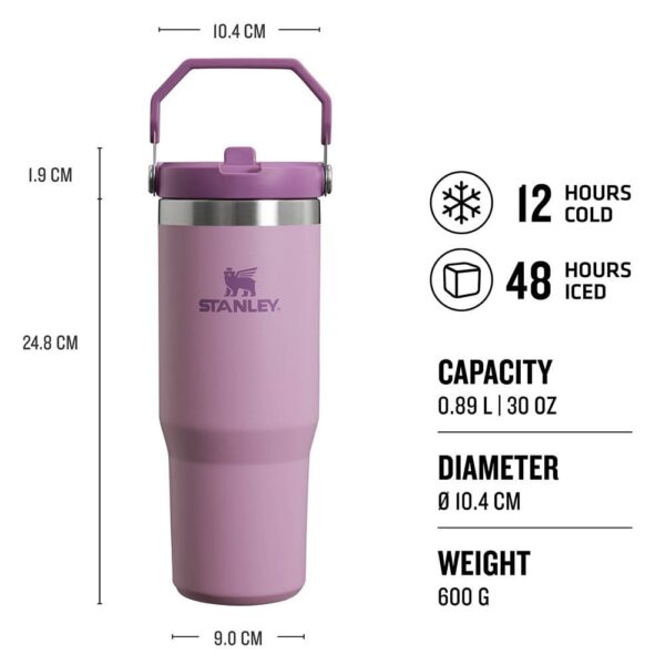 Stanley The IceFlow Flip Straw Pipetli Termos Bardak 0,89 LT - Görsel 2