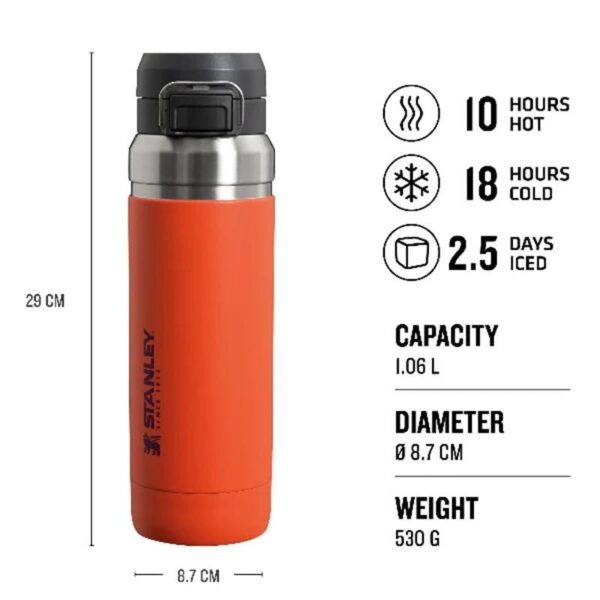 Stanley The Quick Flip Paslanmaz Çelik Termos 1.06 LT - Görsel 4
