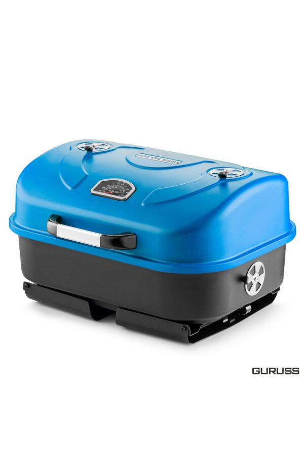 Guruss Go & Grill Barbekü Mangal Tam Set Mavi - Görsel 5