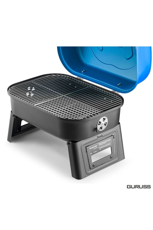 Guruss Go & Grill Barbekü Mangal Tam Set Mavi - Görsel 3