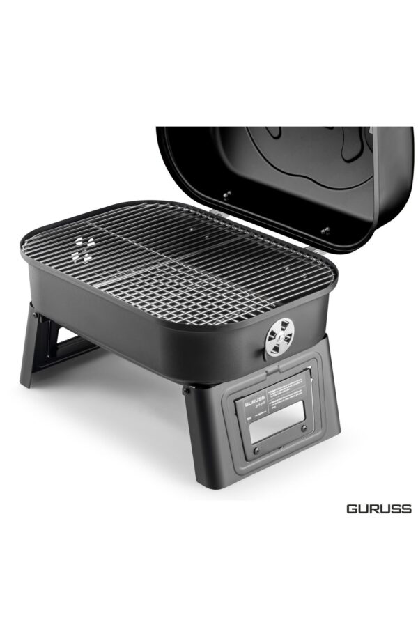 Guruss Go & Grill Barbekü Mangal Tam Set Siyah - Görsel 3