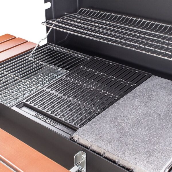 Guruss CG-075 Kömürlü Barbekü Mangal Tam Set Siyah - Görsel 4