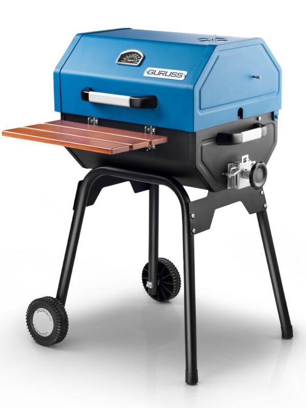 Guruss CG-050 Kömürlü Barbekü Mangal Mavi + Önlük + Kılıf - Görsel 2