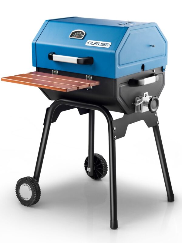 Guruss CG-050 Kömürlü Barbekü Mangal Tam Set Mavi - Görsel 2