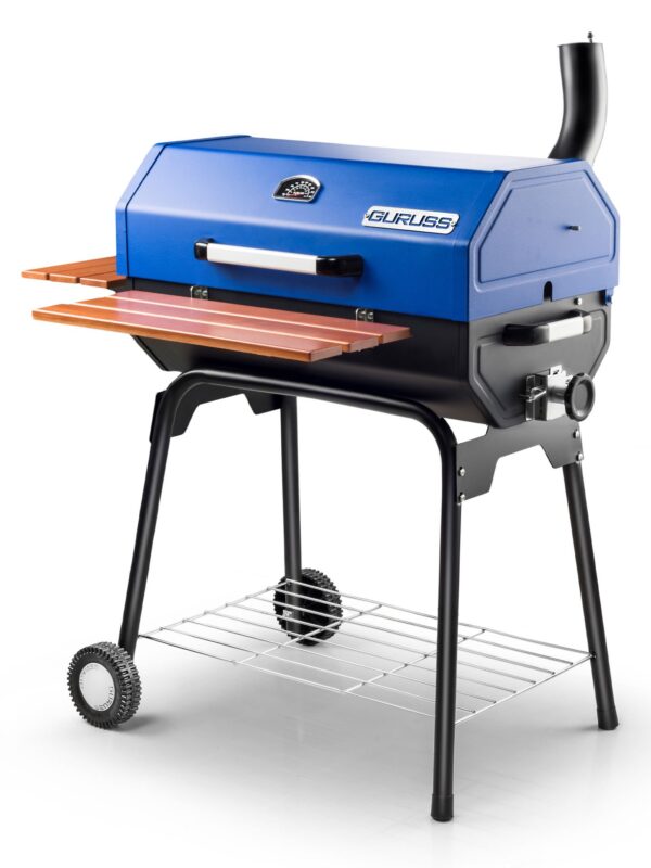 Guruss CG-075 Kömürlü Barbekü Mangal Tam Set Gece Mavisi - Görsel 2