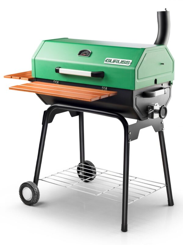Guruss CG-075 Kömürlü Barbekü Mangal Yeşil + Önlük + Kılıf - Görsel 2