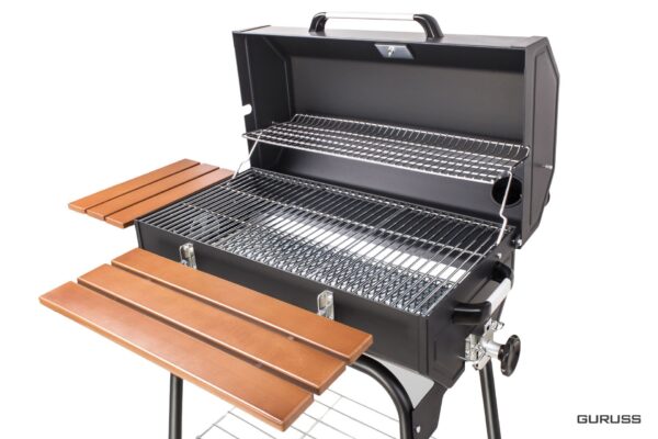 Guruss CG-075 Kömürlü Barbekü Mangal Siyah + Önlük + Kılıf - Görsel 4