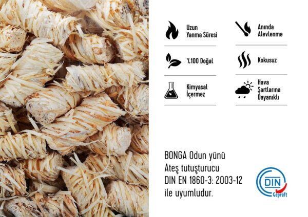 BONGA Odun Yünü Ateş Tutuşturucu 700 gr - Görsel 5