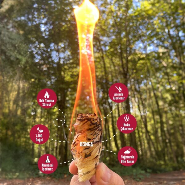 BONGA Odun Yünü Ateş Tutuşturucu 700 gr - Görsel 3