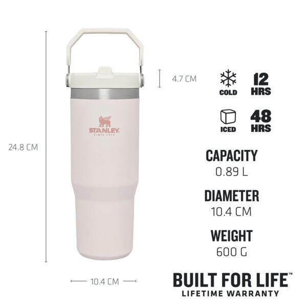 Stanley The IceFlow Flip Straw Pipetli Termos Bardak 0,89 LT - Görsel 2