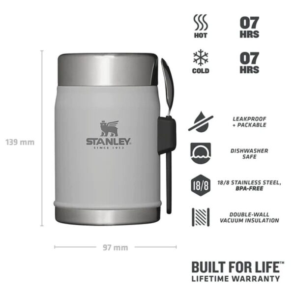 Stanley Klasik Paslanmaz Çelik Yemek Termosu Kaşıklı 0,40 LT - Görsel 4