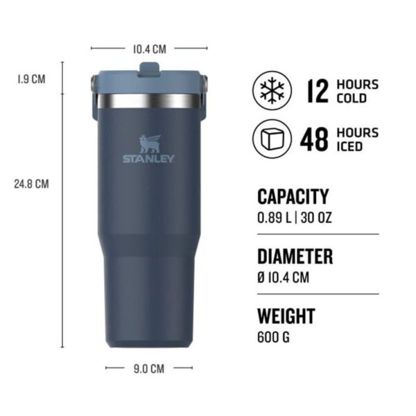 Stanley The IceFlow Flip Straw Pipetli Termos Bardak 0,89 LT - Görsel 4