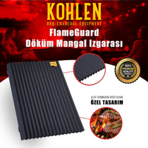 KOHLEN FlameGuard Döküm Mangal Izgarası – Mükemmel Mühürleme | Yana Yatık Tasarım