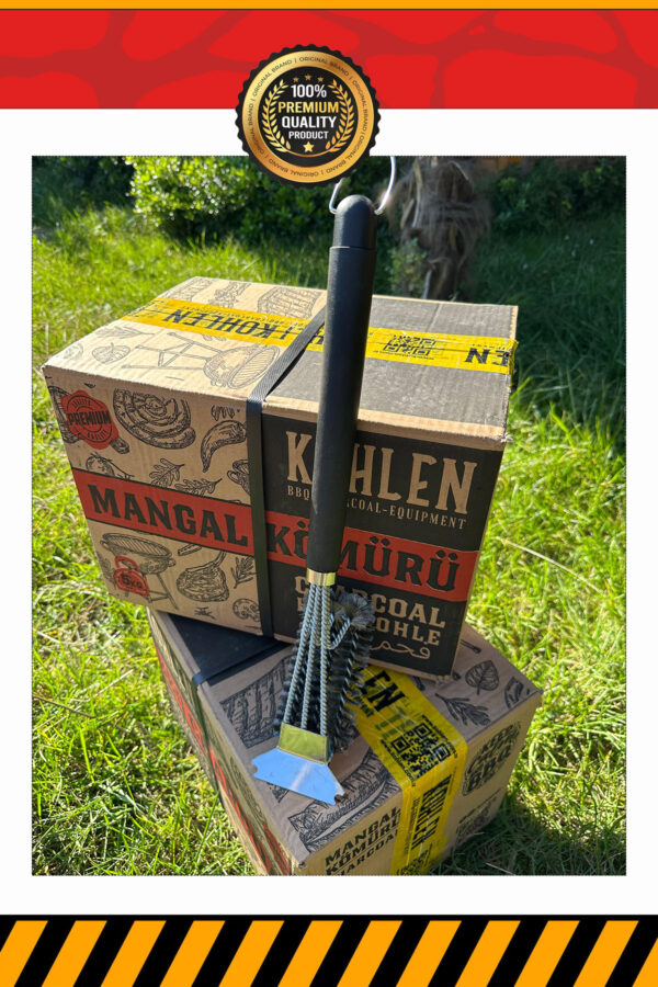 KOHLEN Mangal Izgara Barbekü Temizleme Fırçası Kazıyıcı - 41 cm, Dayanıklı Sap, 360° Temizlik - Görsel 4