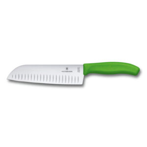 ​Victorinox 6.8526.17L4B 17cm Yeşil Santoku Bıçağı, Blisterli Paket