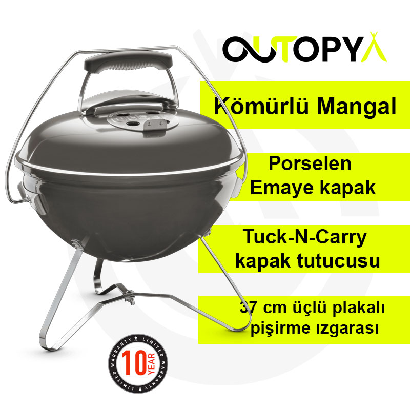 SMOKEY JOE® PREMİUM 37 CM, SMOKE GRAY - Görsel 2