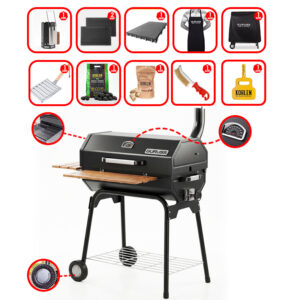 Guruss CG-075 Mangal KOHLEN Döküm Paketi | Kullanıma Hazır SET | Kur, Yak, Keyfini Çıkar (Siyah)