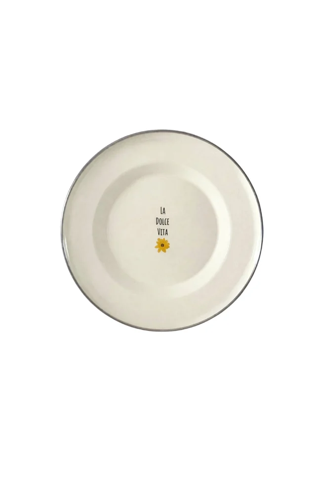 Glompout Picnic Emaye Tabak Bej 21 cm